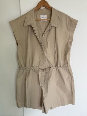 CELEBRITY PINK Tan Utility Shorts Romper